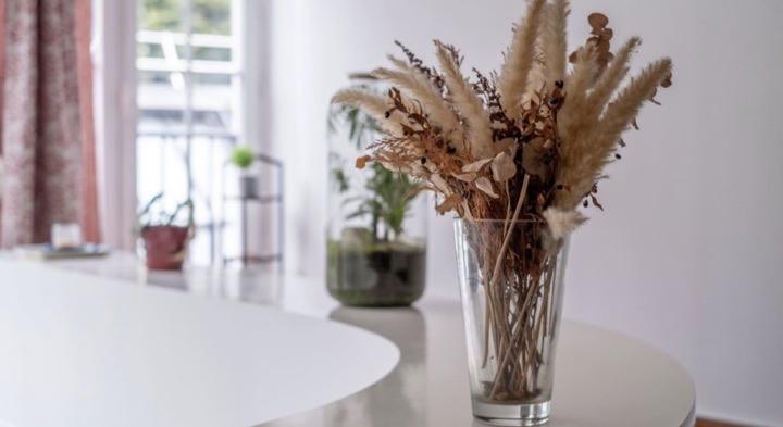 Curated interior detail in a Flex apartment